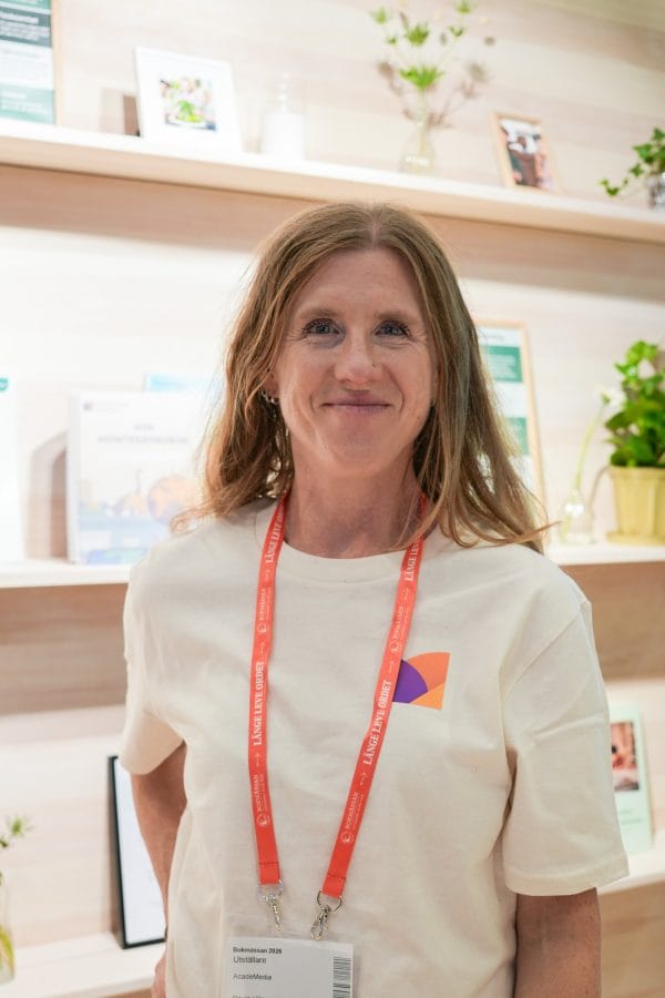Paula Hägg, bibliotekarie på Montessori Mondial Kungsholmen.