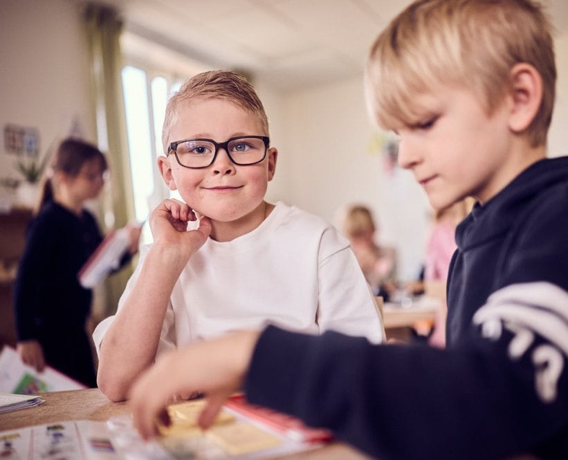 Elever på Montessori Mondial.